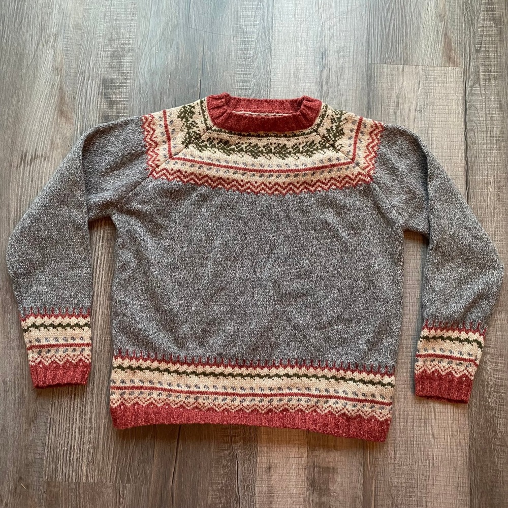 Vintage 90's Cottagecore Winter Knit Sweater